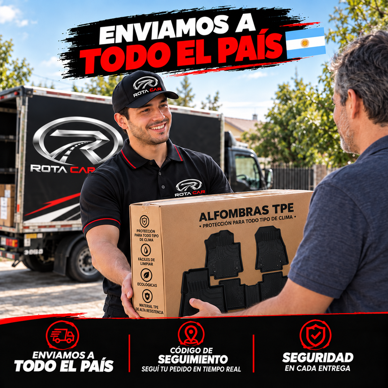 Código de seguimiento + seguro contra pérdidas — Envío rastreado a toda la Argentina